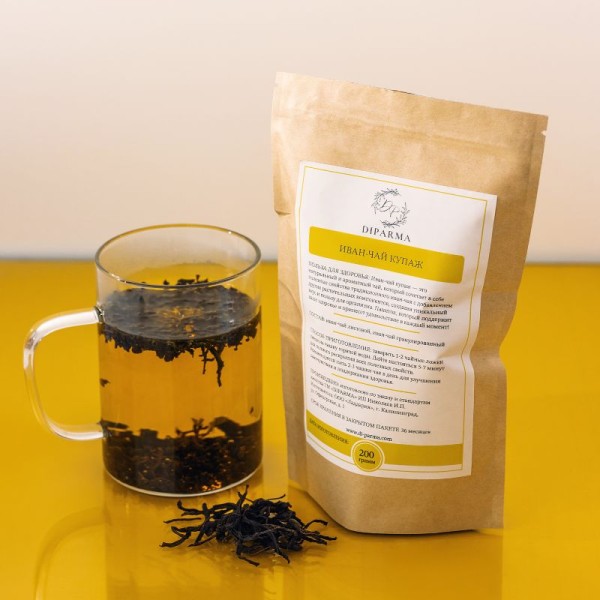 Иван-чай купаж - среднелистовой, слабоферментированный, 100 гр.