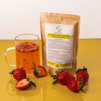 Кисель овсяный с клубникой, быстрорастворимый, с ягодами молекулярной сушки, 200 гр.